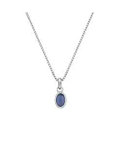 Hot Diamonds Hot Diamonds Birthstone Pendant - September Blue Agate