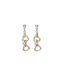 Hot Diamonds Hot Diamonds Trio Triple Heart Earrings