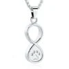 Infinity Paw - Stainless Steel Cremation Ashes Memorial Pendant 1 Infinity Paw - Stainless Steel Cremation Ashes Memorial Pendant -Ornaments Promotion Store infinitypaw