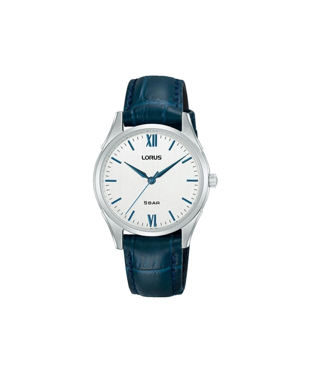 Lorus Lorus Blue Leather Strap Ladies Watch - RG281VX9 3 Lorus Lorus Blue Leather Strap Ladies Watch - RG281VX9