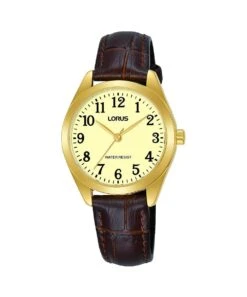 Lorus Lorus Brown Leather Strap Ladies Watch - RG242TX5