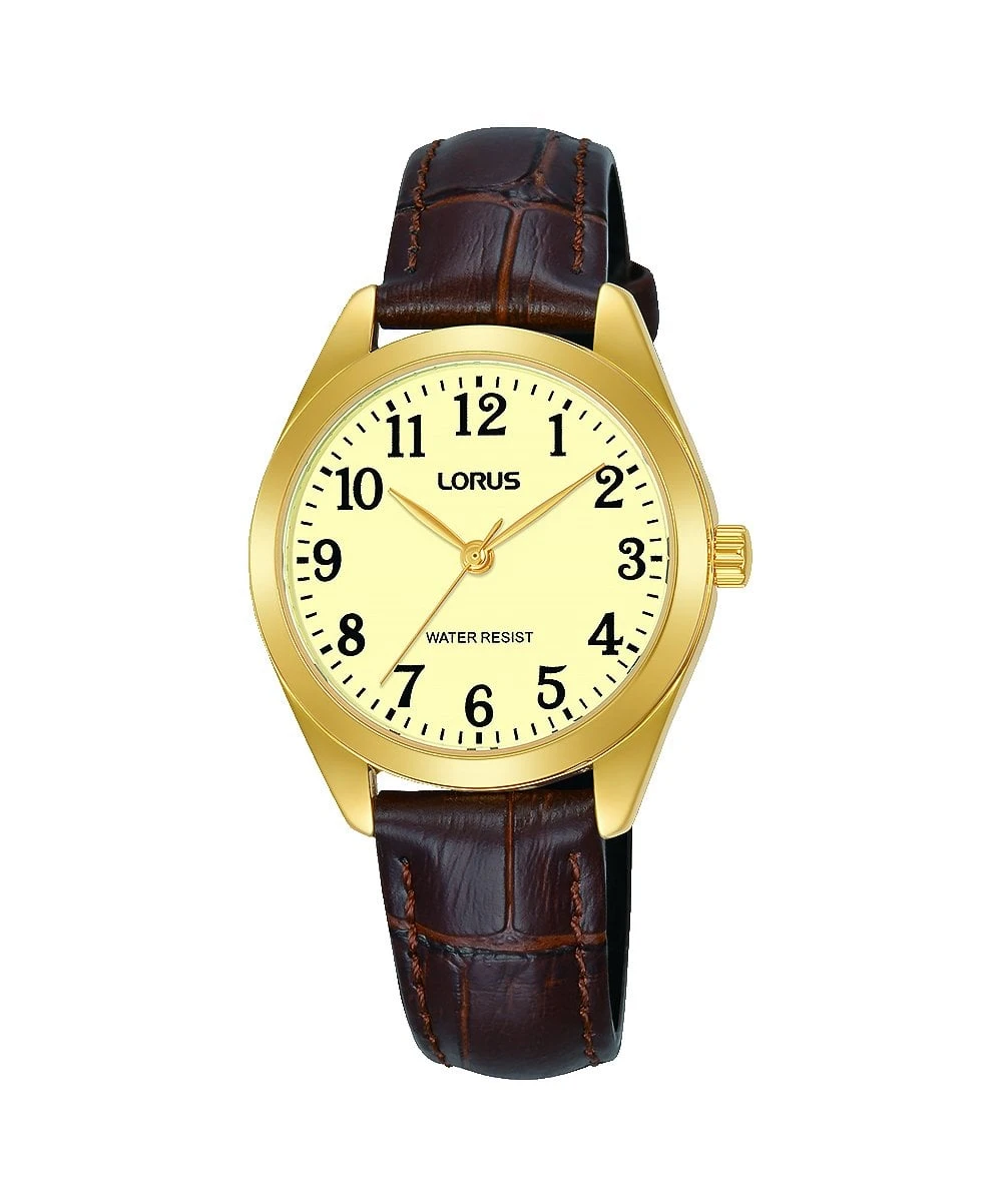 Lorus Lorus Brown Leather Strap Ladies Watch - RG242TX5 3 Lorus Lorus Brown Leather Strap Ladies Watch - RG242TX5