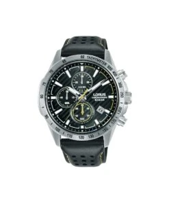 Lorus Lorus Chronograph Black Leather Strap Gents Watch - RM301JX9