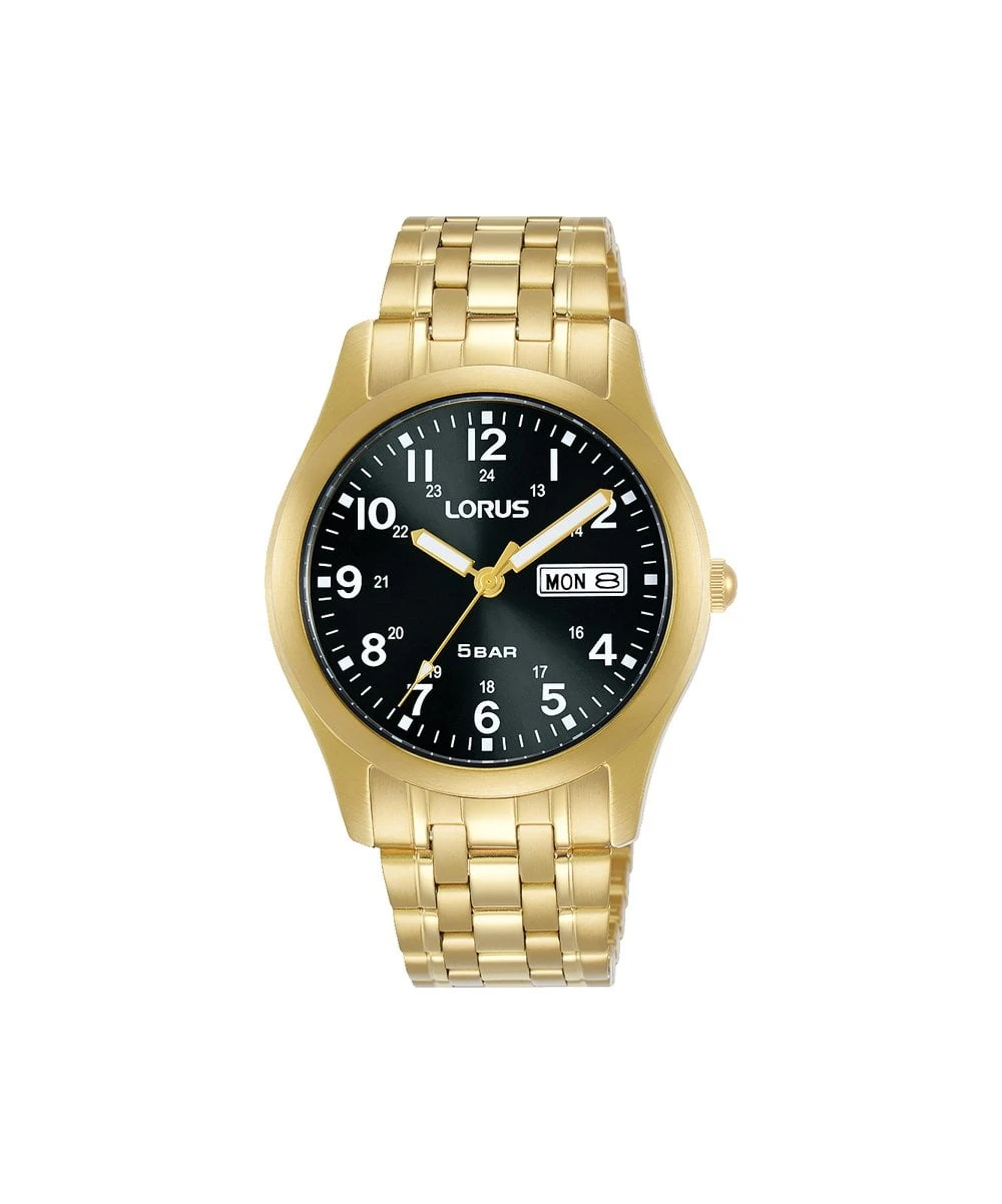 Lorus Lorus Gold Plated Gents Bracelet Watch - RXN76DX9 3 Lorus Lorus Gold Plated Gents Bracelet Watch - RXN76DX9