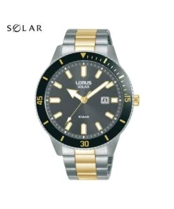 Lorus Lorus Solar Grey Dial Gents Bracelet Watch - RX327AX9