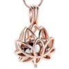Lotus Flower Rose - Stainless Steel Cremation Ashes Jewellery Pendant 2 Lotus Flower Rose - Stainless Steel Cremation Ashes Jewellery Pendant -Ornaments Promotion Store lotusflowerrose