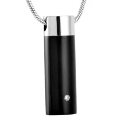 Memorial Cylinder - Stainless Steel Cremation Ashes Jewellery Pendant