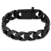 Men's Black Chunky Curb Bracelet - Stainless Steel Cremation Ashes Jewellery 2 Men's Black Chunky Curb Bracelet - Stainless Steel Cremation Ashes Jewellery -Ornaments Promotion Store menscurbbraceletblack