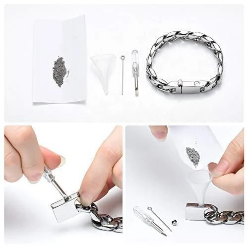 Men's Chunky Curb Bracelet - Stainless Steel Cremation Ashes Jewellery 7 Men's Chunky Curb Bracelet - Stainless Steel Cremation Ashes Jewellery - Image 5