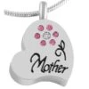 Mother Heart - Stainless Steel Cremation Ashes Memorial Jewellery Pendant -Ornaments Promotion Store motherheart