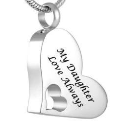 My Daughter - Stainless Steel Cremation Ashes Jewellery Pendant