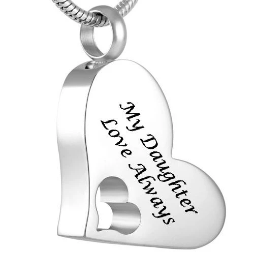 My Daughter - Stainless Steel Cremation Ashes Jewellery Pendant 3 My Daughter - Stainless Steel Cremation Ashes Jewellery Pendant