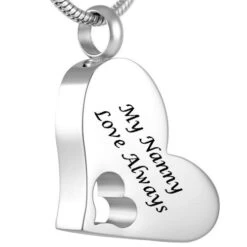 My Nanny - Stainless Steel Cremation Ashes Jewellery Pendant