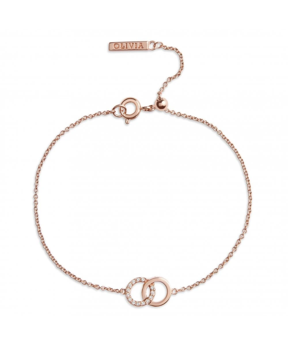 Olivia Burton Olivia Burton Bejewelled Interlink Chain Rose Gold Bracelet 3 Olivia Burton Olivia Burton Bejewelled Interlink Chain Rose Gold Bracelet
