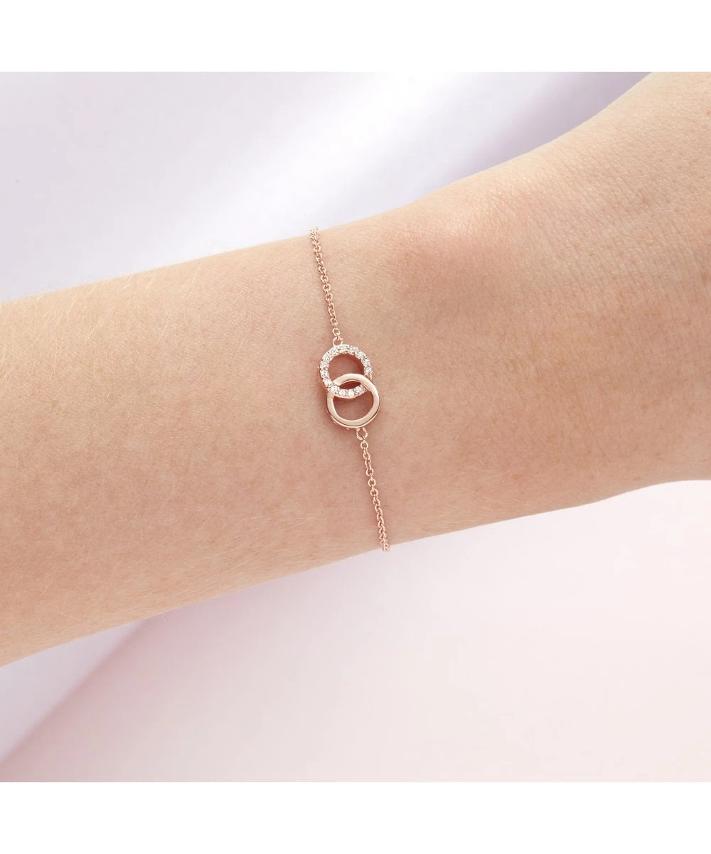 Olivia Burton Olivia Burton Bejewelled Interlink Chain Rose Gold Bracelet 4 Olivia Burton Olivia Burton Bejewelled Interlink Chain Rose Gold Bracelet - Image 2
