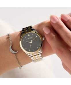 Olivia Burton Celestial Starlight Black & Two Tone Bracelet Watch 10 Olivia Burton Celestial Starlight Black & Two Tone Bracelet Watch -Ornaments Promotion Store olivia burton celestial starlight black two tone bracelet watch p5482 36493 image
