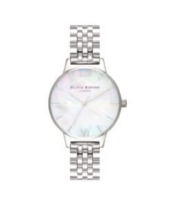 Olivia Burton Olivia Burton Classics Mother Of Pearl Dial Silver Bracelet Watch