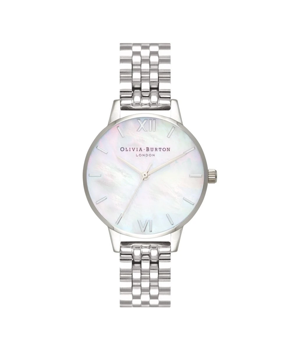 Olivia Burton Olivia Burton Classics Mother Of Pearl Dial Silver Bracelet Watch 3 Olivia Burton Olivia Burton Classics Mother Of Pearl Dial Silver Bracelet Watch
