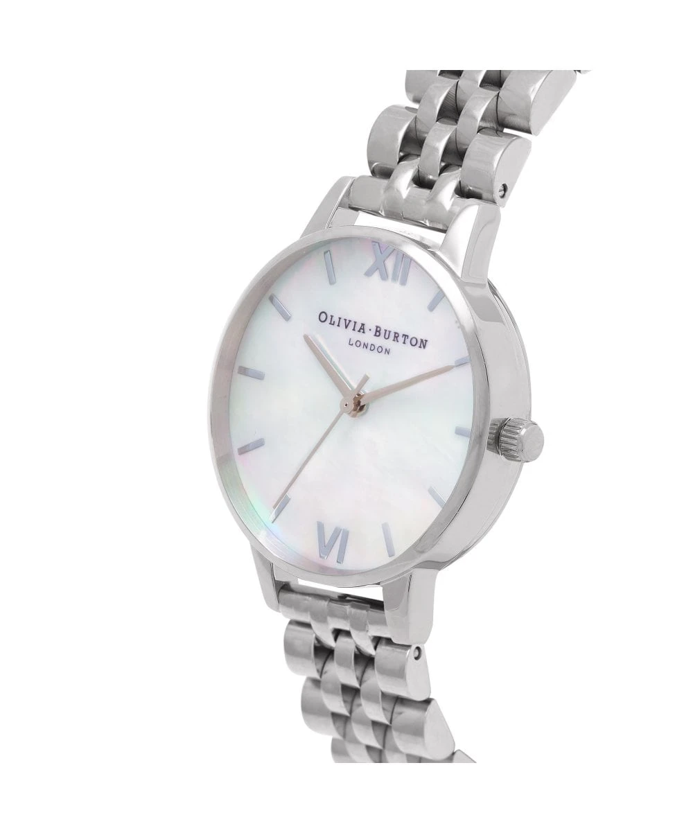 Olivia Burton Olivia Burton Classics Mother Of Pearl Dial Silver Bracelet Watch 4 Olivia Burton Olivia Burton Classics Mother Of Pearl Dial Silver Bracelet Watch - Image 2