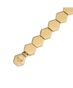 Olivia Burton Olivia Burton Honeycomb Gold Plated Slim Cuff Bracelet -Ornaments Promotion Store olivia burton honeycomb gold plated slim cuff bracelet p6392 38125 image