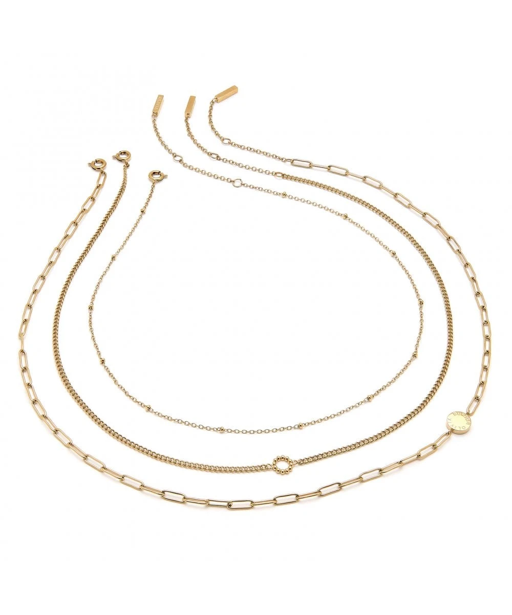 Olivia Burton Olivia Burton Illusion Gold Stacking Necklace Set 3 Olivia Burton Olivia Burton Illusion Gold Stacking Necklace Set
