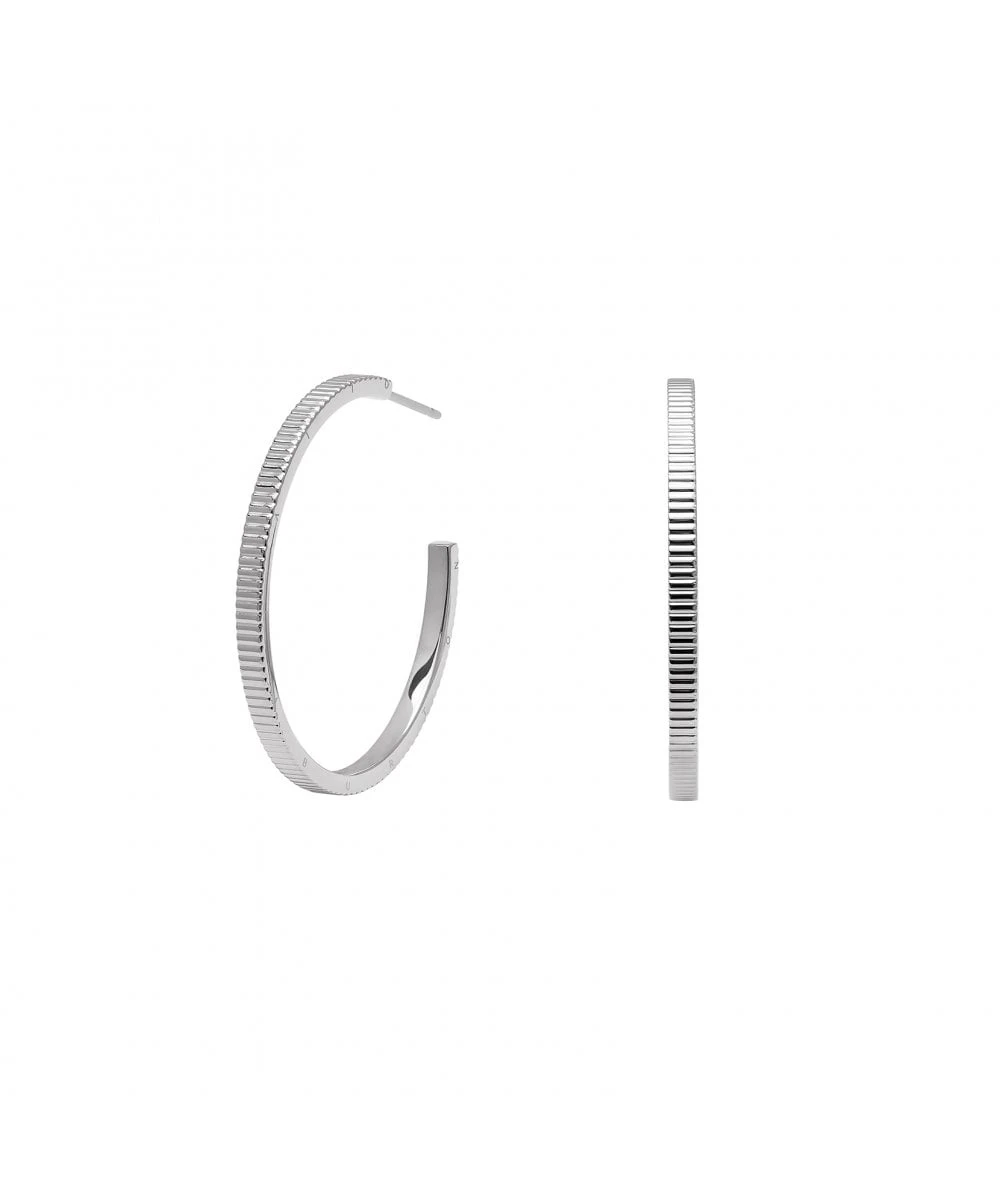 Olivia Burton Olivia Burton Linear Silver Hoop Earrings 3 Olivia Burton Olivia Burton Linear Silver Hoop Earrings