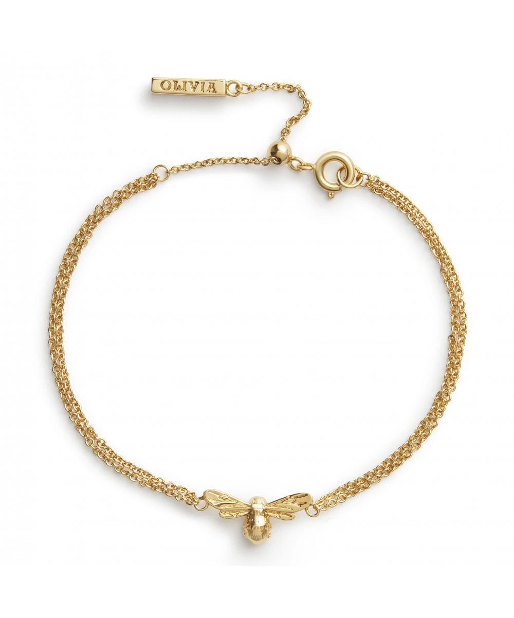 Olivia Burton Olivia Burton Lucky Bee Chain Bracelet Gold 3 Olivia Burton Olivia Burton Lucky Bee Chain Bracelet Gold