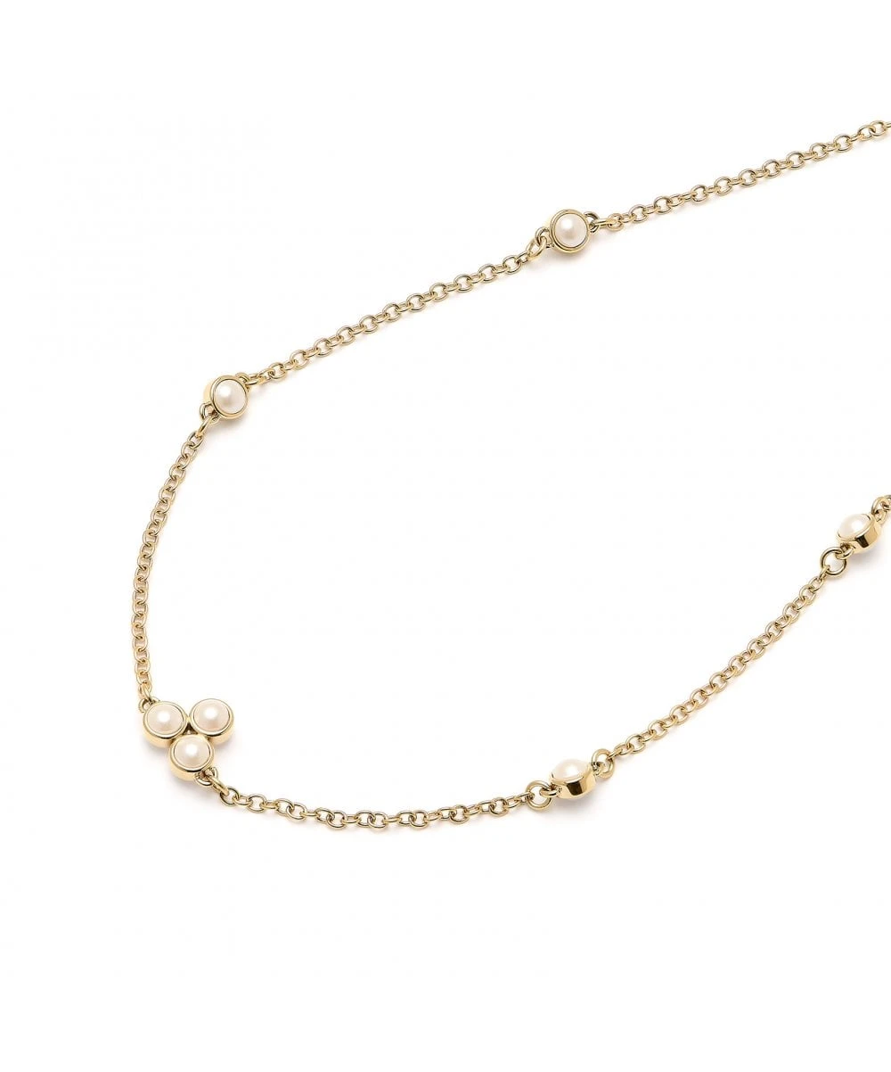 Olivia Burton Olivia Burton Pearl Cluster Gold Necklace 3 Olivia Burton Olivia Burton Pearl Cluster Gold Necklace