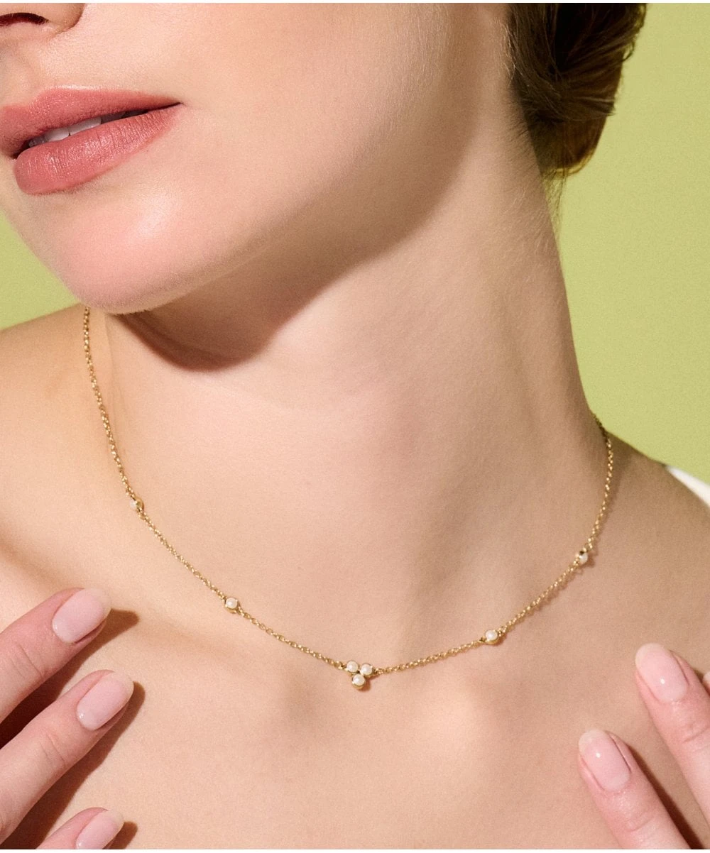 Olivia Burton Olivia Burton Pearl Cluster Gold Necklace 5 Olivia Burton Olivia Burton Pearl Cluster Gold Necklace - Image 3