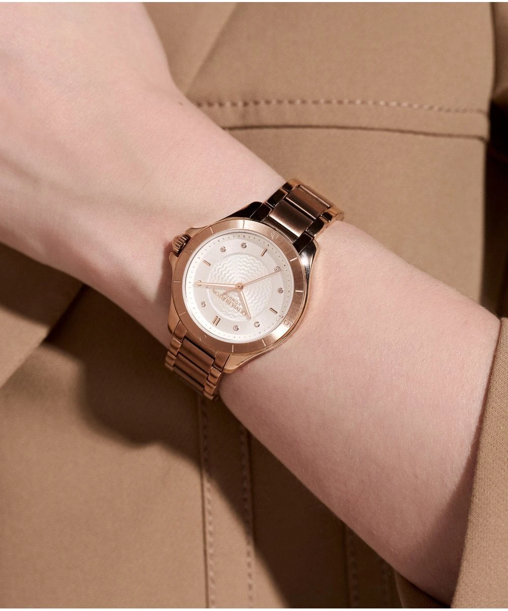 Olivia Burton Sports Luxe Guilloche Rose Bracelet Watch 6 Olivia Burton Sports Luxe Guilloche Rose Bracelet Watch - Image 4