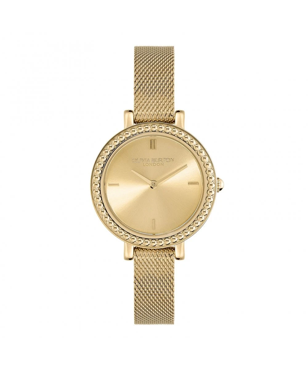 Olivia Burton Olivia Burton Vintage Bead Gold Mesh Bracelet Watch 3 Olivia Burton Olivia Burton Vintage Bead Gold Mesh Bracelet Watch