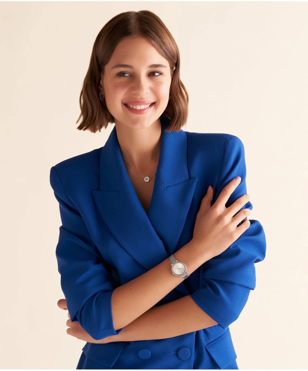 Olivia Burton Olivia Burton Vintage Bead Silver Mesh Bracelet Watch 8 Olivia Burton Olivia Burton Vintage Bead Silver Mesh Bracelet Watch - Image 6