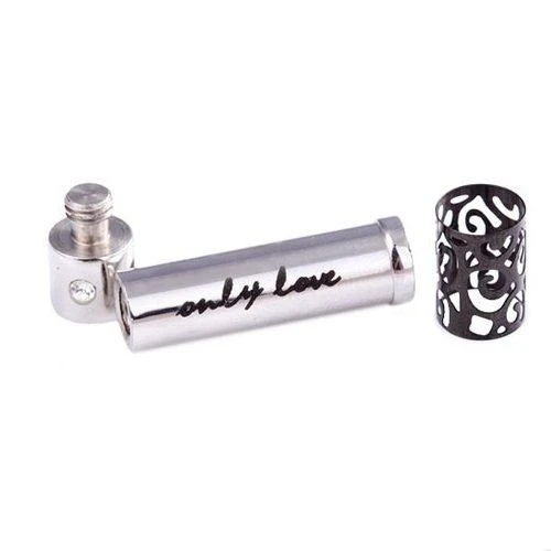 Only Love Cylinder - Stainless Steel Cremation Ashes Memorial Pendant 4 Only Love Cylinder - Stainless Steel Cremation Ashes Memorial Pendant - Image 2