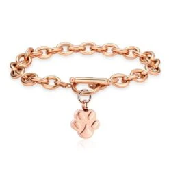 Paw Charm - Rose Gold Stainless Steel Cremation Ashes Jewellery Bracelet