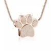 Paw Charm Rose Gold - Stainless Steel Pet Cremation Ashes Memorial Pendant 2 Paw Charm Rose Gold - Stainless Steel Pet Cremation Ashes Memorial Pendant -Ornaments Promotion Store pawcharmrg