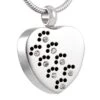 Paw Print Sparkle - Stainless Steel Pet Ashes Jewellery Pendant 2 Paw Print Sparkle - Stainless Steel Pet Ashes Jewellery Pendant -Ornaments Promotion Store pawprintsparkle