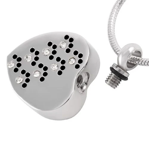 Paw Print Sparkle - Stainless Steel Pet Ashes Jewellery Pendant 5 Paw Print Sparkle - Stainless Steel Pet Ashes Jewellery Pendant - Image 3