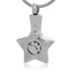 Paw Print Star - Stainless Steel Pet Ashes Memorial Jewellery Pendant 1 Paw Print Star - Stainless Steel Pet Ashes Memorial Jewellery Pendant -Ornaments Promotion Store pawprintstar