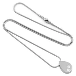 Paw Print Tear - Stainless Steel Pet Ashes Memorial Pendant 11 Paw Print Tear - Stainless Steel Pet Ashes Memorial Pendant -Ornaments Promotion Store pawprinttear1