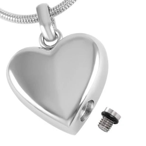 Pet Paw Heart - Stainless Steel Cremation Ashes Memorial Pendant 4 Pet Paw Heart - Stainless Steel Cremation Ashes Memorial Pendant - Image 2