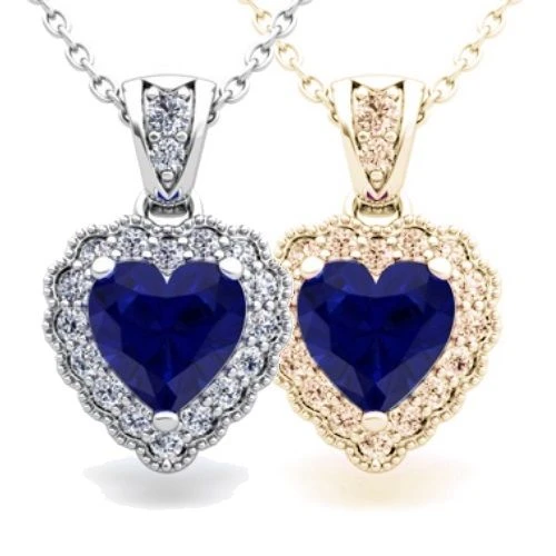 Royal Heart Cremation Ashes Memorial Pendant 3 Royal Heart Cremation Ashes Memorial Pendant