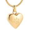Pet Paw Heart Gold - Stainless Steel Cremation Ashes Memorial Pendant 1 Pet Paw Heart Gold - Stainless Steel Cremation Ashes Memorial Pendant -Ornaments Promotion Store screen shot 2019 08 06 at 19.26.02