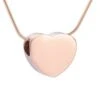 Slide Heart Rose Gold - Stainless Steel Cremation Ashes Jewellery Pendant 1 Slide Heart Rose Gold - Stainless Steel Cremation Ashes Jewellery Pendant -Ornaments Promotion Store smallslideheartrose
