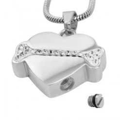 Sparkle Bone Pet Heart - Stainless Steel Pet Cremation Ashes Memorial Pendant 8 Sparkle Bone Pet Heart - Stainless Steel Pet Cremation Ashes Memorial Pendant -Ornaments Promotion Store sparkleboneheart1