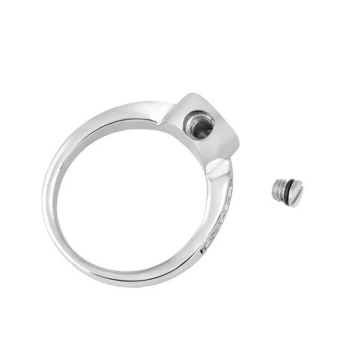 Sparkle Heart Ring - Stainless Steel Cremation Ashes Jewellery Urn Memorial Keepsake 4 Sparkle Heart Ring - Stainless Steel Cremation Ashes Jewellery Urn Memorial Keepsake - Image 2