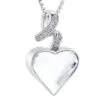 Sparkle Ribbon Heart -Stainless Steel Cremation Ashes Jewellery Urn Pendant 2 Sparkle Ribbon Heart -Stainless Steel Cremation Ashes Jewellery Urn Pendant -Ornaments Promotion Store sparkleribbonheart