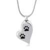 Teardrop Paw - Stainless Steel Cremation Ashes Memorial Pendant 1 Teardrop Paw - Stainless Steel Cremation Ashes Memorial Pendant -Ornaments Promotion Store teardroppaw