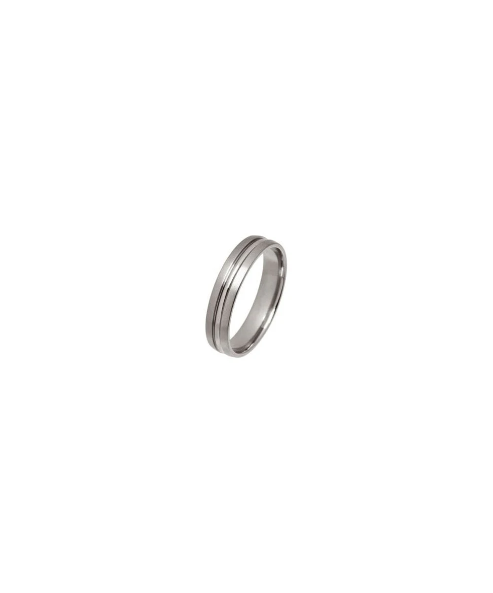 Ti2 Titanium Ti2 Titanium 4mm Polished D Groove Ring 3 Ti2 Titanium Ti2 Titanium 4mm Polished D Groove Ring