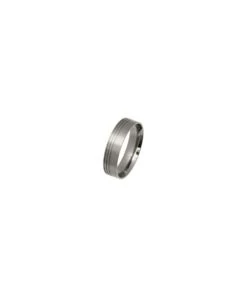 Ti2 Titanium Ti2 Titanium 6mm Offset Triple Groove Ring