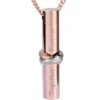 Together Forever Cylinder Rose - Stainless Steel Cremation Ashes Urn Jewellery Pendant 2 Together Forever Cylinder Rose - Stainless Steel Cremation Ashes Urn Jewellery Pendant -Ornaments Promotion Store togetherforevercylinderrose
